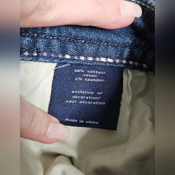 Vigoss Heritage Fit Dark Blue Bootcut Jeans - Picture 11 of 13